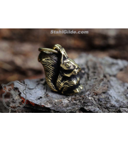 Bronze Squirrel Spiritual Animal Talisman Amulet 3D Pendant Necklace